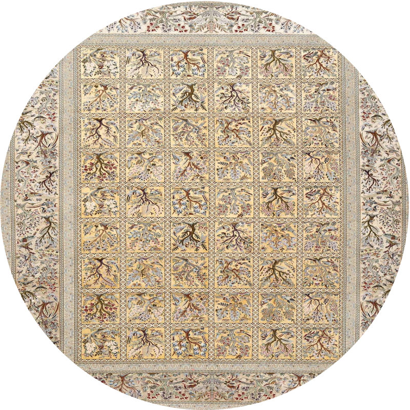 Oriental Indoor Rug, Round 5'
