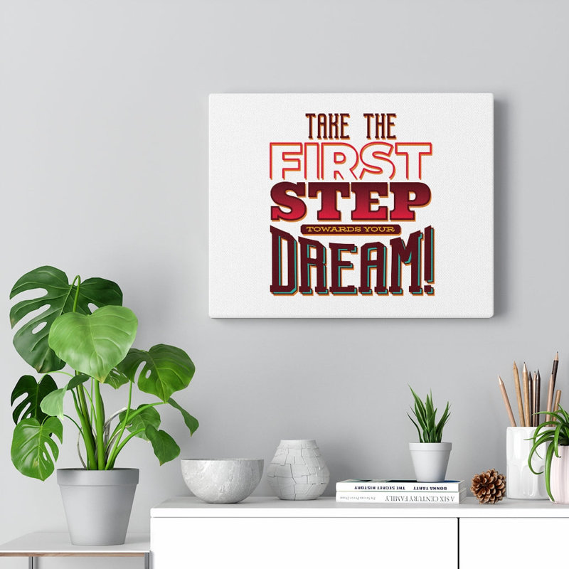 The First Step - Wrapped Canvas Print, 28cm H x 36cm W