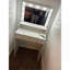 Bureau de coiffeuse avec miroir et lumières, coiffeuse avec grand tiroir, commode de rangement à 2 niveaux et 3 modes d'éclairage à luminosité réglable, convient à la chambre à coucher (blanc)