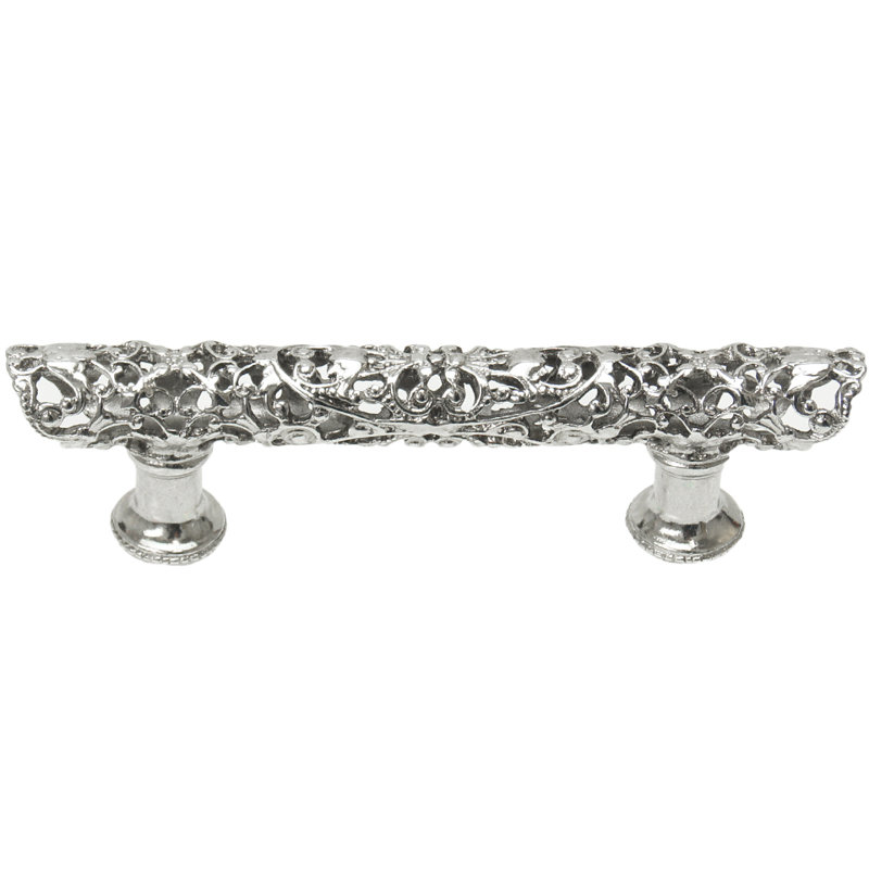 Juliane Grace 4 inches c.c. pull in Satin, 3", Chrome