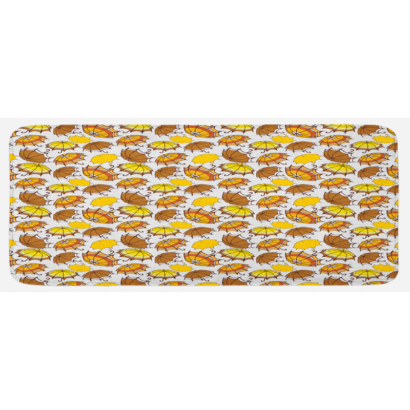 Tapis de cuisine parapluie