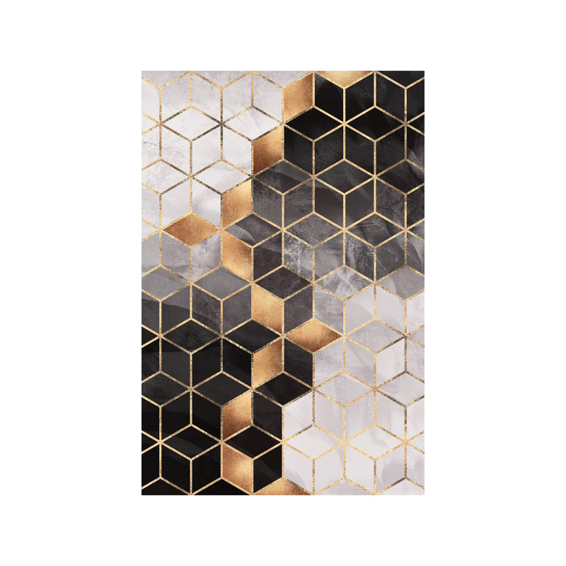 Smoky Cubes I by Elisabeth Fredriksson - Wrapped Canvas Print, 30.48cm H x 20.32cm W x 1.91cm D