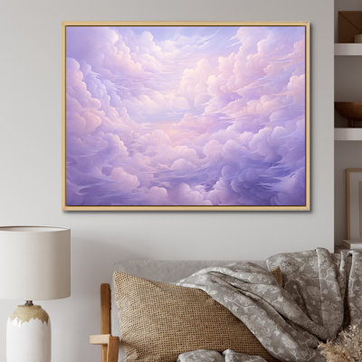 Purple Pastel Lansdcape - Clouds Wall Art