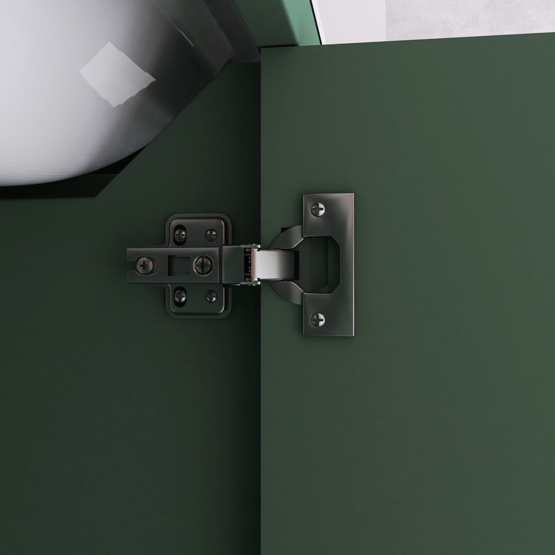 Meuble-lavabo 30 po avec lavabo en céramique, Vert