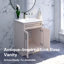 Base de meuble-lavabo 24 po blanc antique