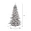 Sapin de Noël artificiel argent 7,5 pi-125309745