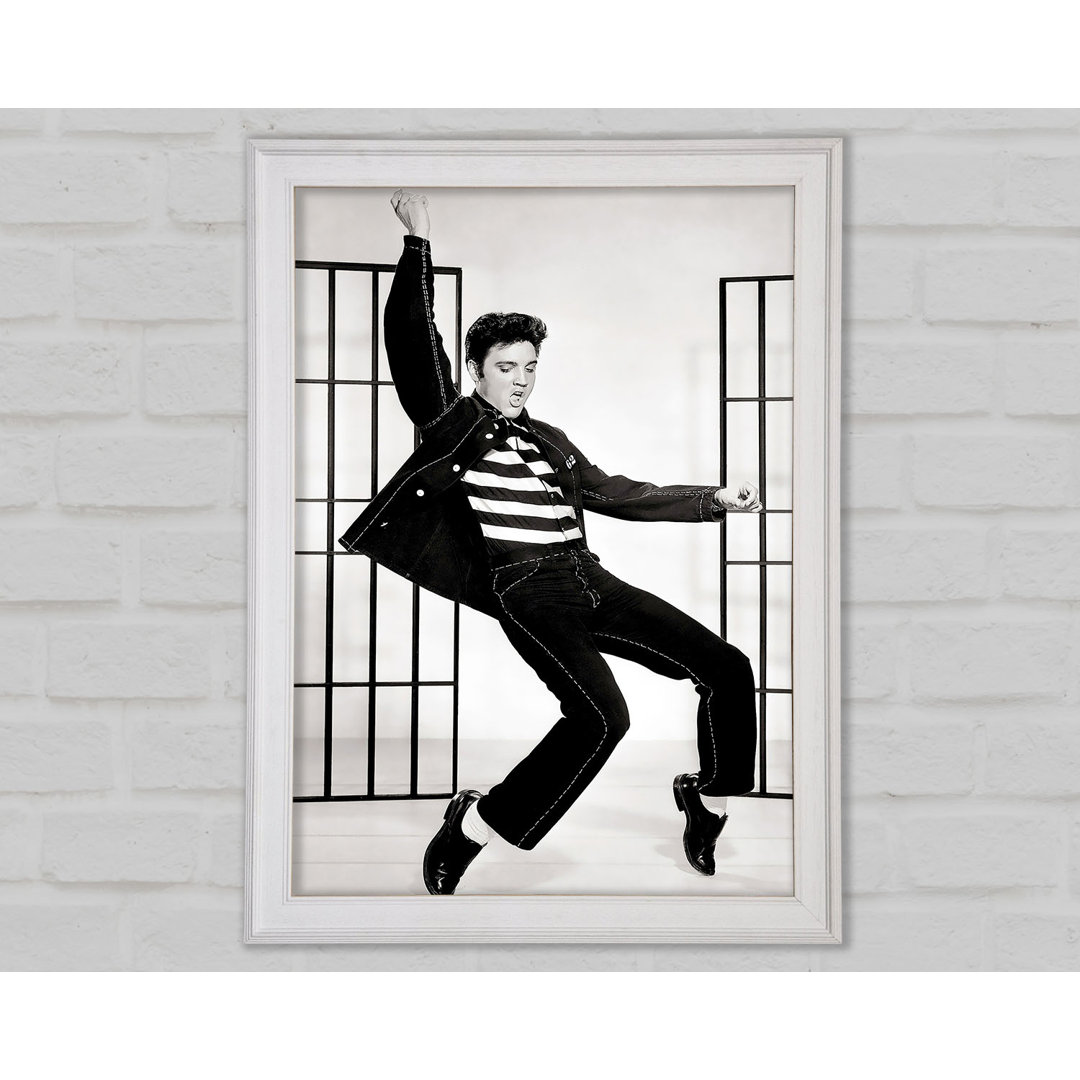 Elvis Jail House Rock B N W - Druck