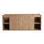 Meuble-lavabo mural 48 po, charnière de porte à fermeture douce et support de rangement ouvert, LPB07348IMOX