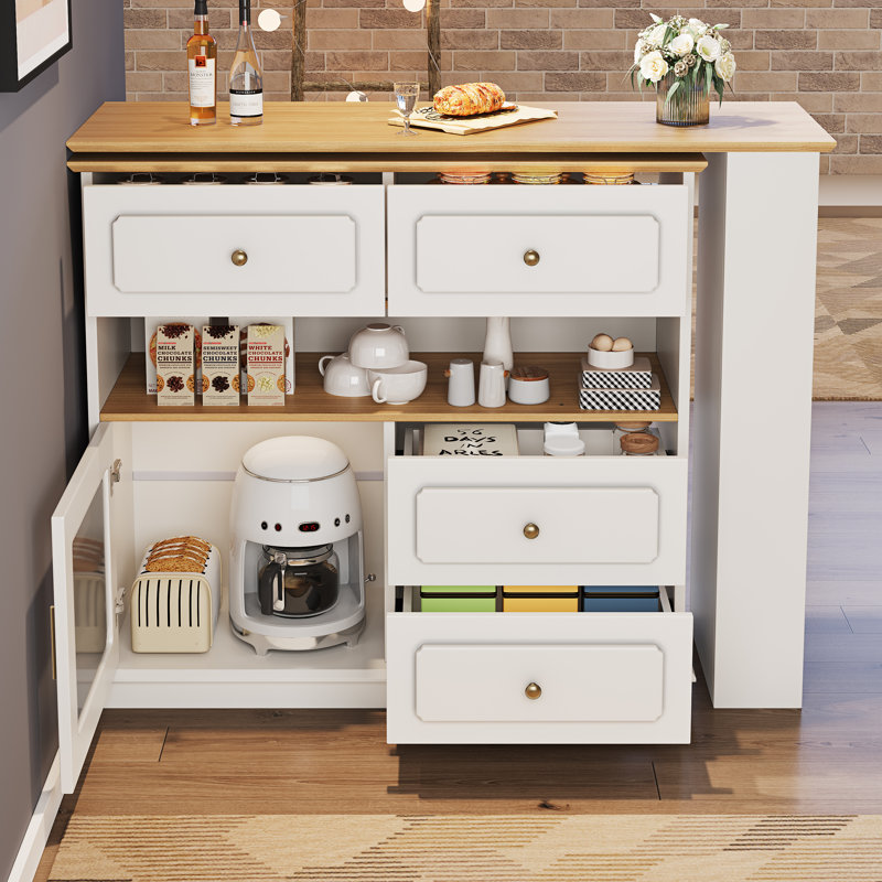 181cm Home Bar, White