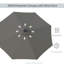 270cm Lighted Tilt Market Parasol-60643820