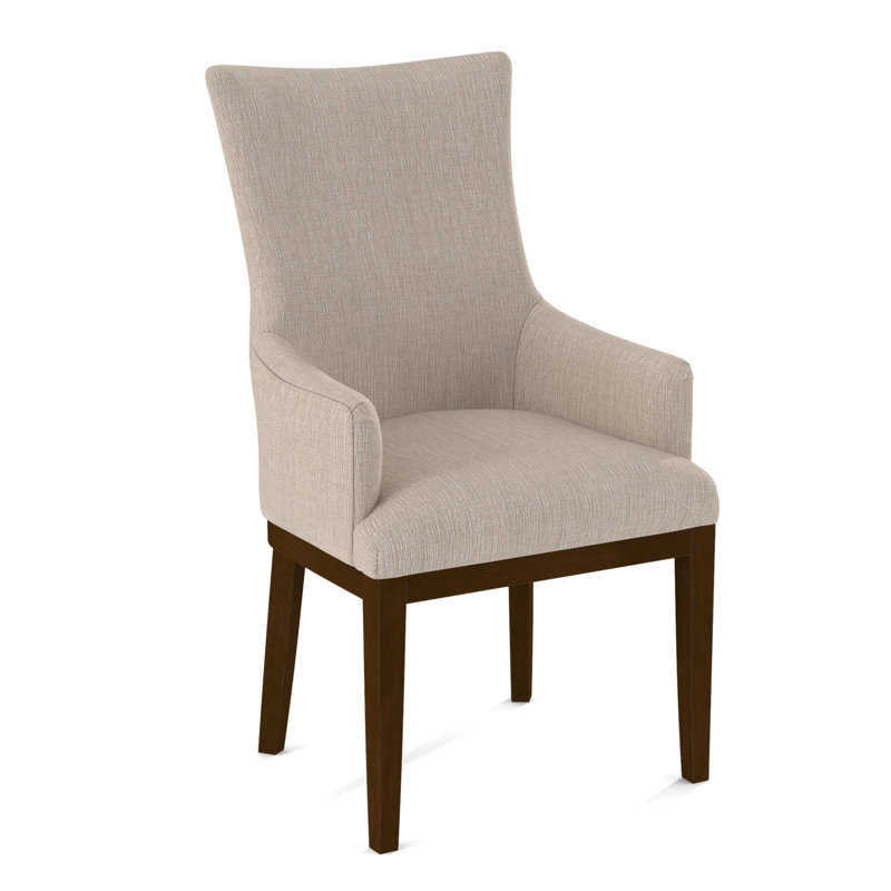 19'' H Upholstered Armchair, 61379-86, Pecan