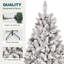 Arbre de Noël blanc enneigé avec pin-130365410