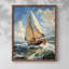 NAUTICAL Series CECXLVI - Impression encadrée de qualité supérieure - Prêt à être accroché - Aucun clou requis-1439884068-1439884088