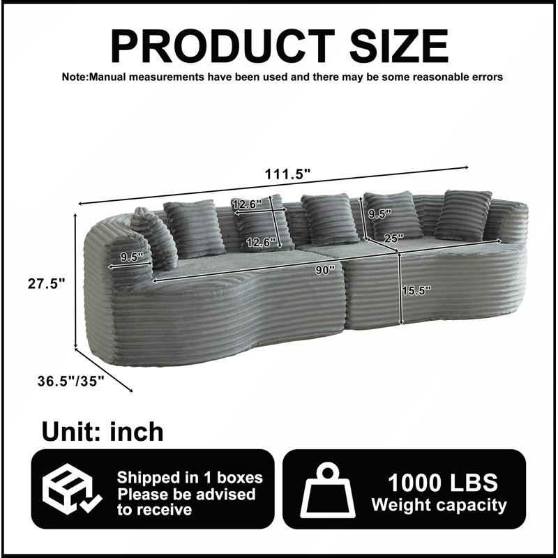 Canapé modulaire Curved