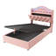 3ft Ottoman Bed With Led And  Storage Headboard Velvet-1914428643
