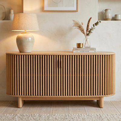 Mirren 63" Oak Sliding Door Sideboard
