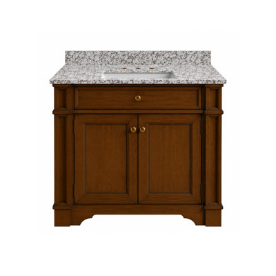Comptoir de meuble-lavabo en noyer clair de 30 po x P 21 po Joselle