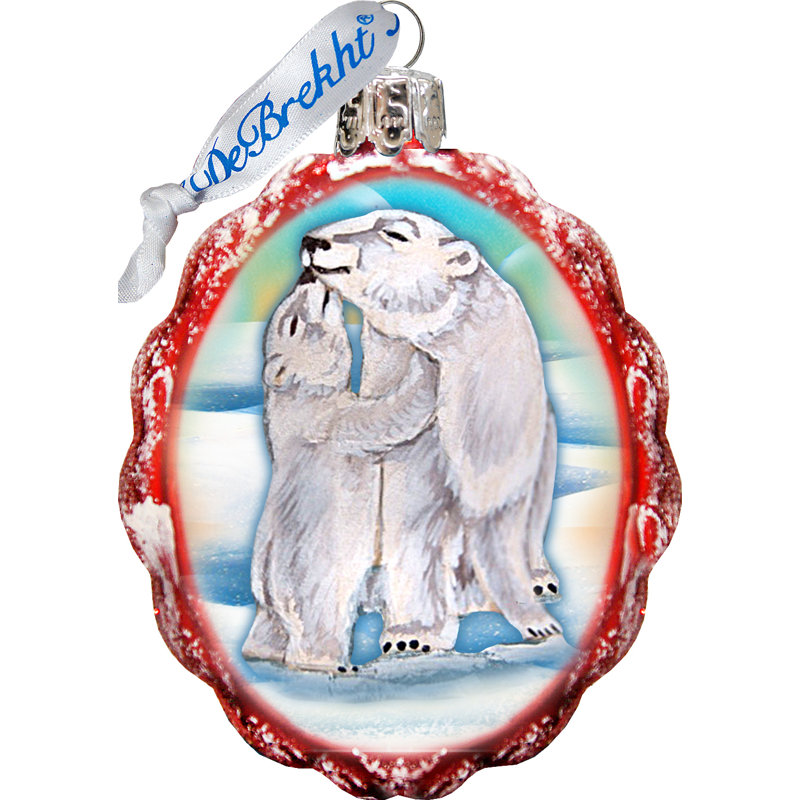 2'' Handmade Glass Holiday Shaped Ornament