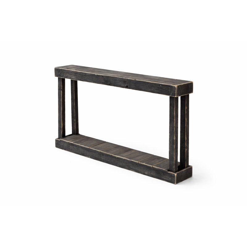 Merkle 60'' Solid Wood Console Table, Black