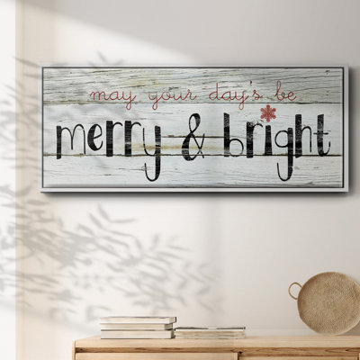 Merry & Bright- Framed Canvas