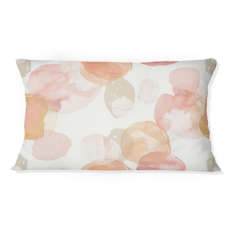 Orange Beige Boho - Boho Lumbar Pillow