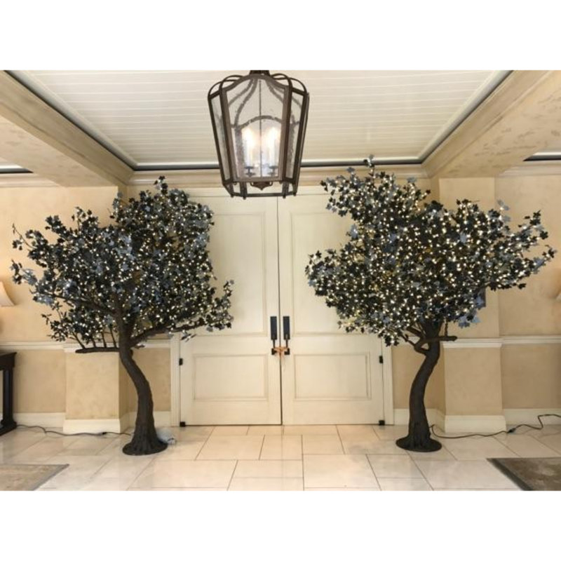 120'' LED Lighted Trees & Branches, Gray