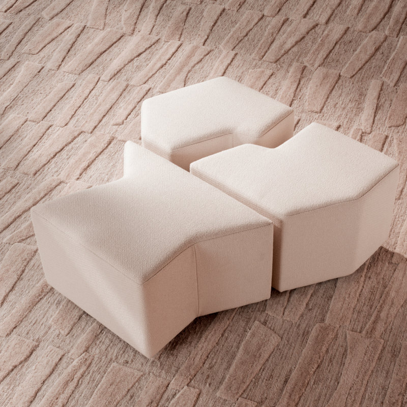 Solid + Manufactured Wood Accent Stool