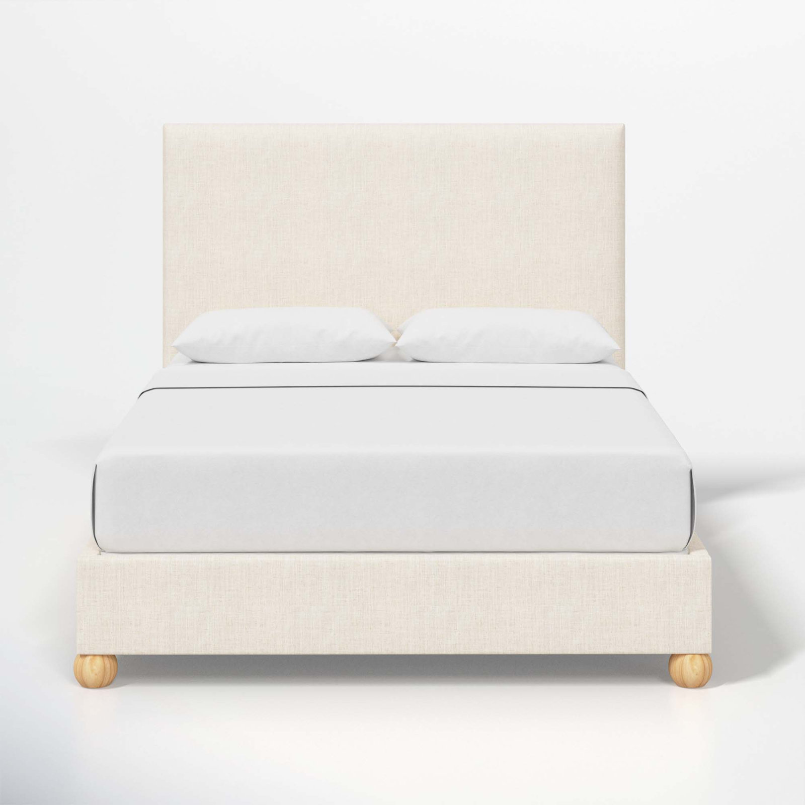 Benita Upholstered Bed, Full, Classic Talc Linen