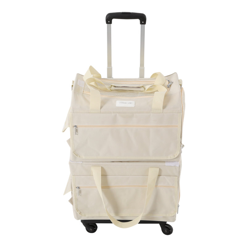 Sac de transport pour animaux 2 couches avec fenêtres en filet