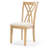 Dining Chairs Set of Two, Crafted with High - density Foam and Polyester Fabric, Sturdy Rubberwood Legs, KD Packing for Easy Shipping
