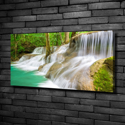 Waterfalls 1 Piece Wrapped Canvas Wall Art