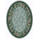 Alminus Innovations Rose Damask Aqua Area Rug