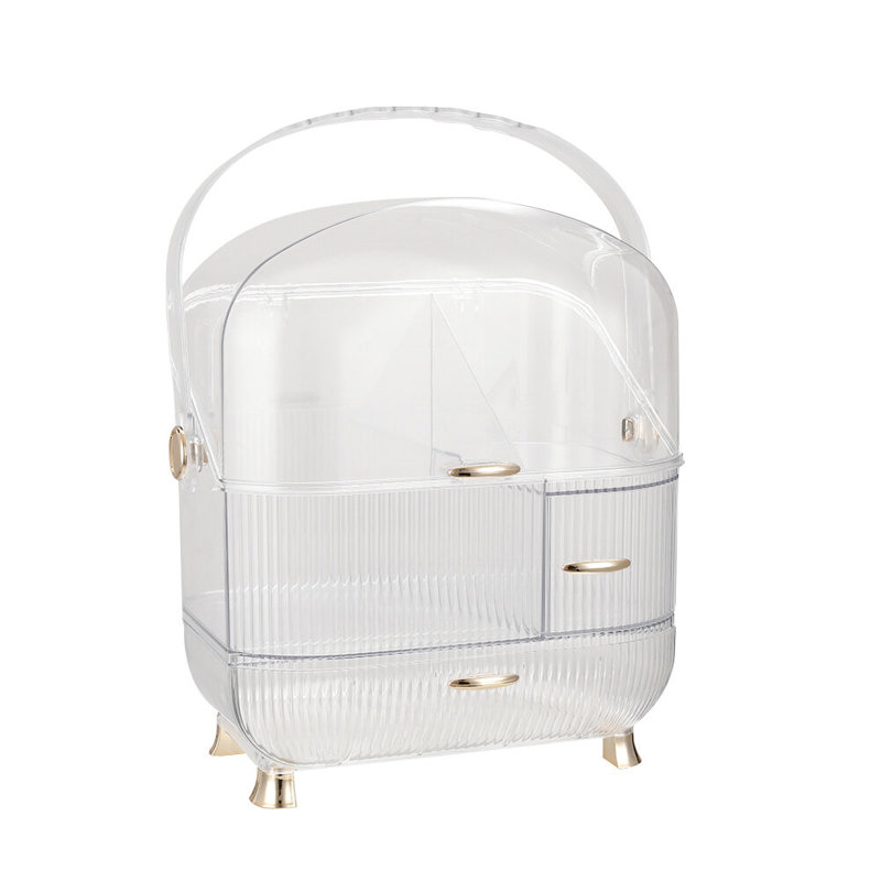 Hainesburg Plastic Makeup Organiser, Transparent