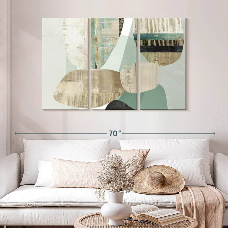 Avery Mixed Celadon, 32" H x 50" W