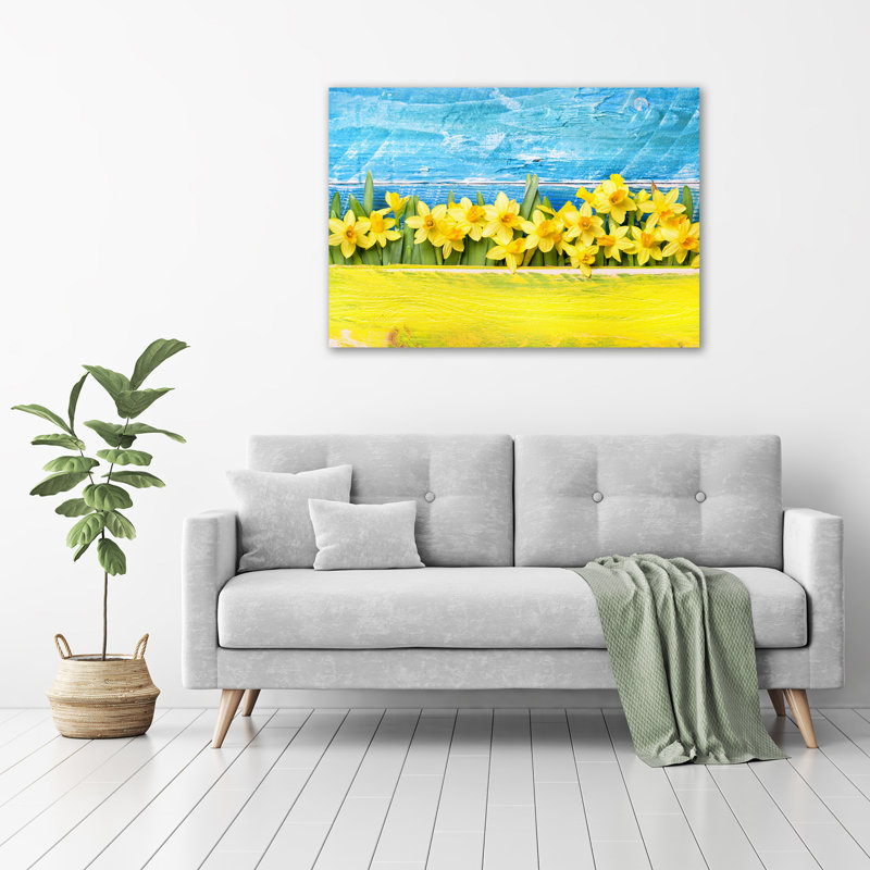 Daffodils - No Frame Print on Glass