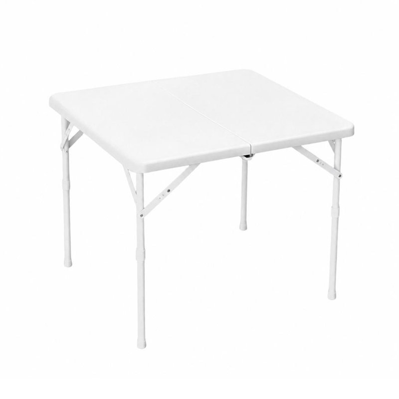 Table de jeu pliante de 86 cm (34 pouces), table carrée portative à hauteur réglable, table de jeu et utilitaire pliable