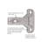 Concealed Self-Closing Hinges  Face Frame Self-Close Mounting Plate - Polished Nickel - Cabinet Door Hinges (Set of 10)-124871946