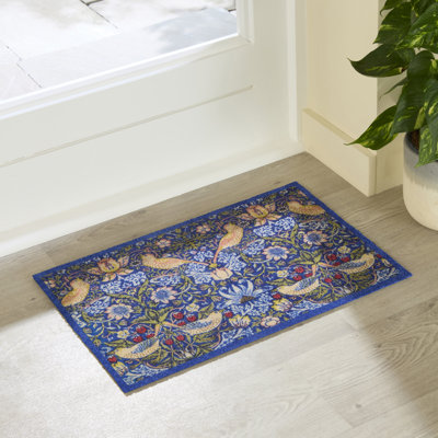 Strawberry Thief Non-Slip Door Mat