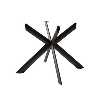 Black Powder - Coated Metal Table Legs Sturdy And Stylish(Just only Table Leg) by George Oliver