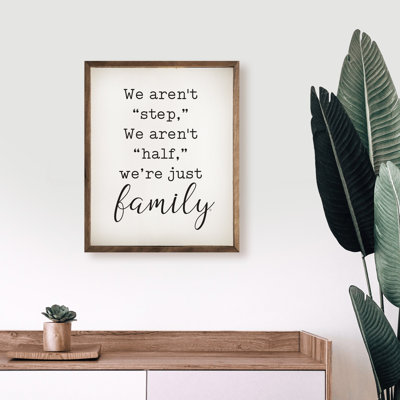 We're Just Family White