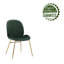 Chaise d'appoint rembourrée en velours Gleno-1481443284