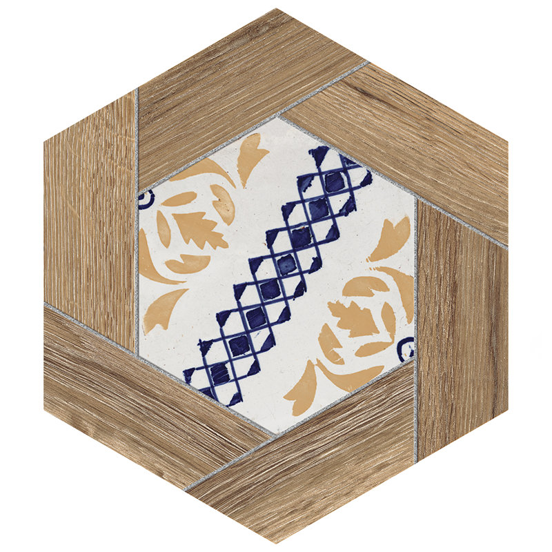 Gador 9" x 10.5" Porcelain Wood Look Wall & Floor Tile