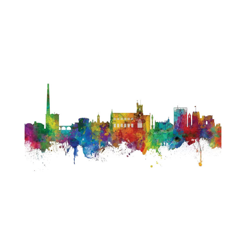 Carlisle, England Skyline by Michael Tompsett - Wrapped Canvas Gallery-Wrapped Canvas Giclée