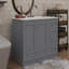 Meuble-lavabo 36 po avec lavabo en céramique et armoire de rangement à tiroir-2031265578
