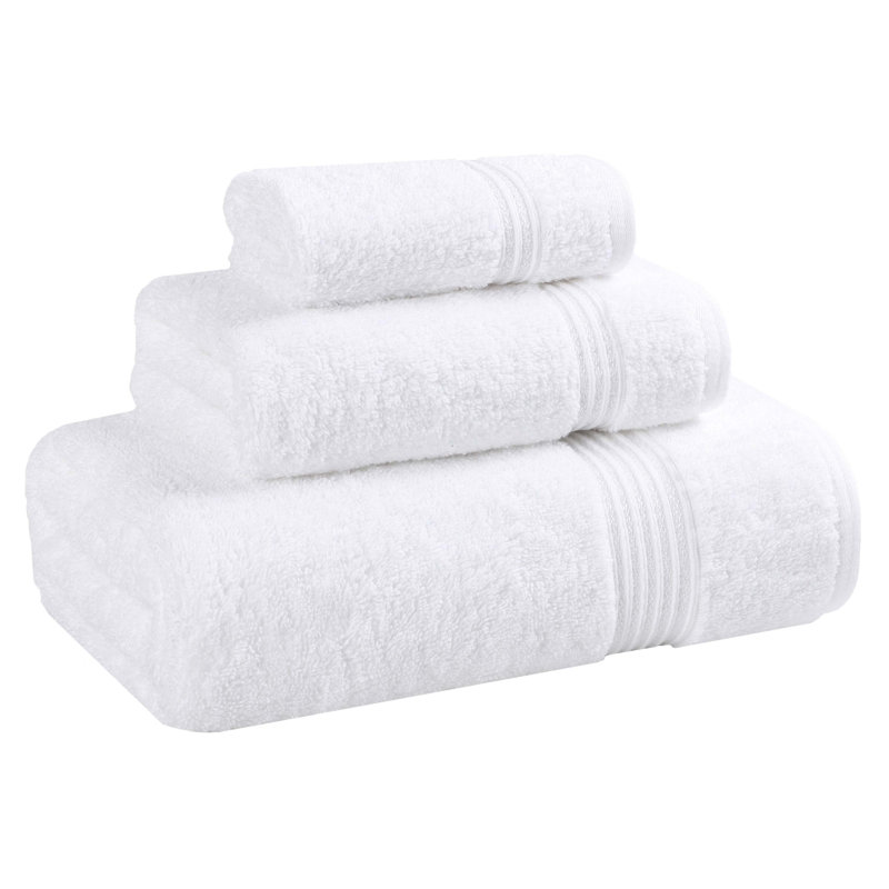 Ensemble de serviettes de bain 3 pièces Oleg Heritage, Blanc