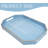 Blue Octagon Plastic Serving Tray