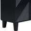Armoire géométrique de luxe - 3-4 espaces de rangement pour le salon et le matériel d'étude de motif moderne, largeur de paquet de 19,96 po