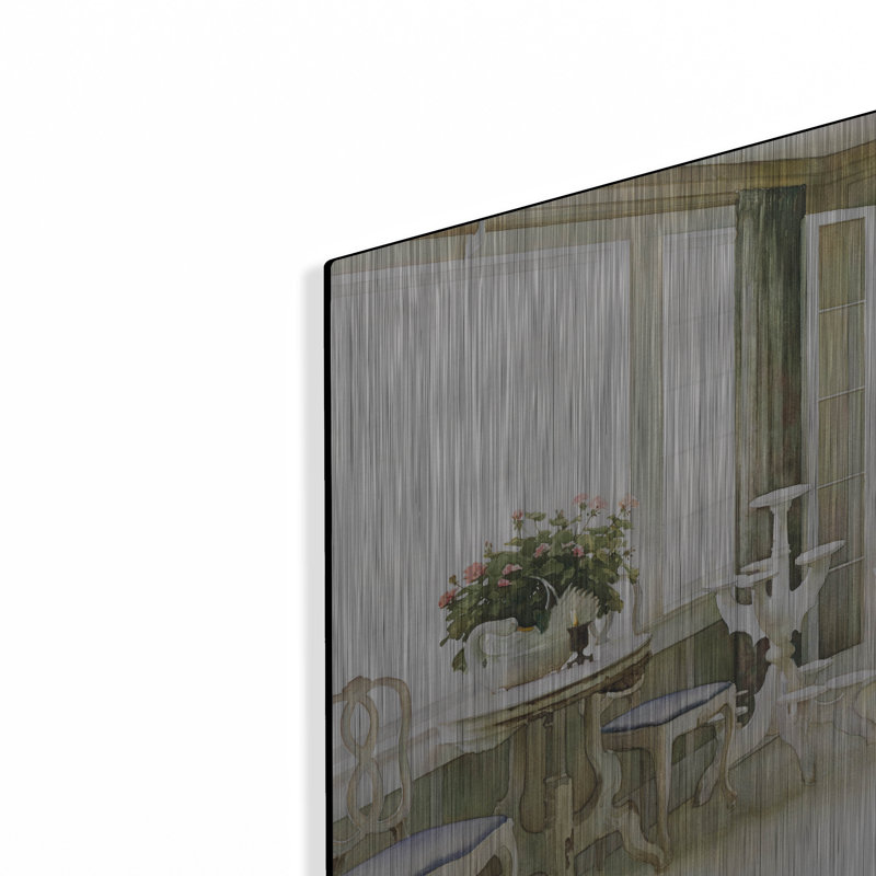 Ophelia & Co. «The Shell Mirror» par Zhen-Huan Lu, art mural en métal, H 12 po x l 16 po