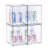 Sorbus Stackable Acrylic Storage Drawers, 4 Pack Clear Plastic Organizer Bins for Baby Bottles, Makeup, Bathroom, Vanity & Kitchen Countertop Organization, Pull-Out Drawer Design for Cabinets & Pantry, Tall, 4 Pack-122593084-123327114