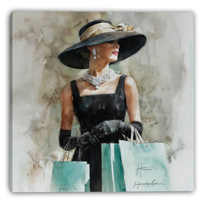 Elegant Day Out Wrapped Canvas Wall Art